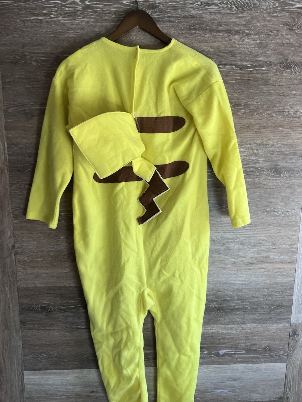 Pikachu Suit Kids Large One-Piece Costume Jumpsuit Full-Body Halloween Pokémon